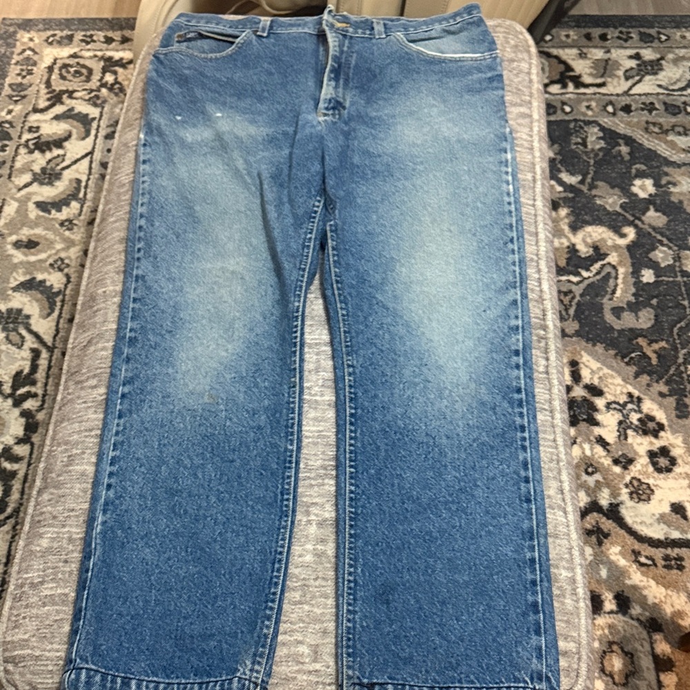 Lee Men's Light Blue Relaxed Straight Jeans